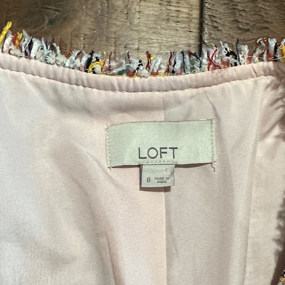 LOFT Multicolor Tweed Blazer - Picture 2 of 9